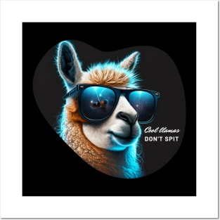 Cool llamas don't spit Posters and Art